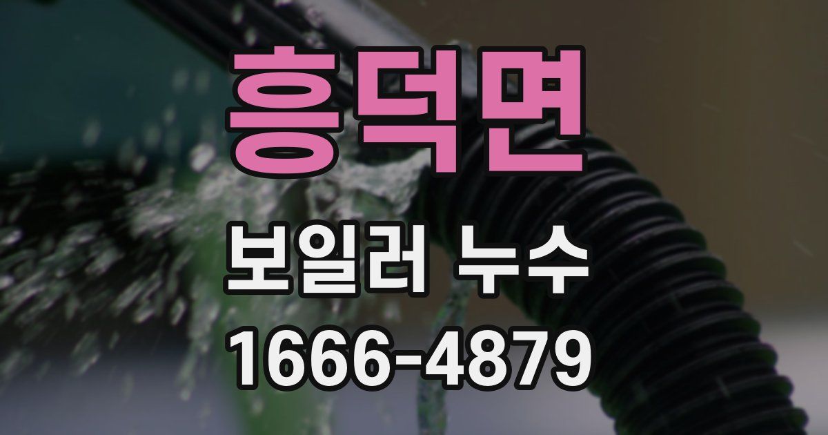흥덕면 보일러 누수