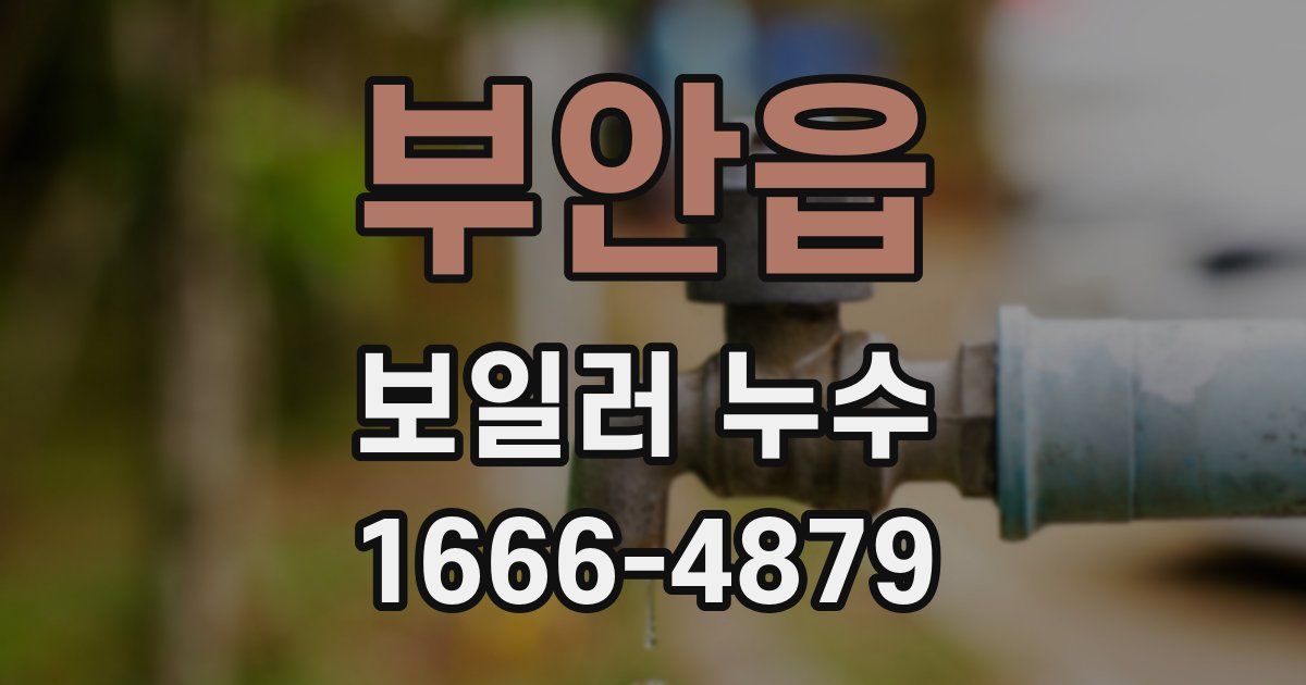 부안읍 보일러 누수