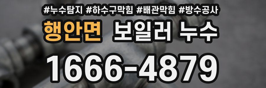 행안면 보일러 누수