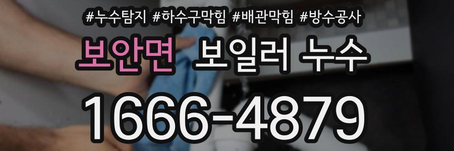 보안면 보일러 누수