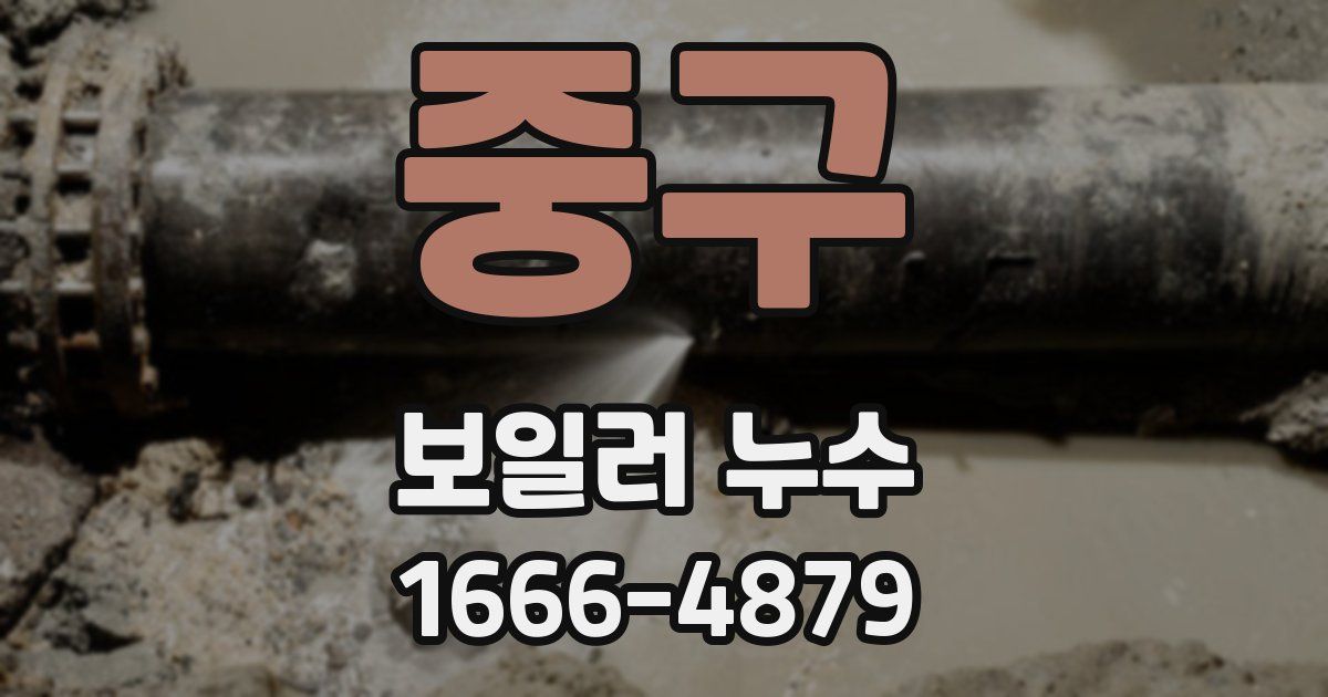 중구 보일러 누수