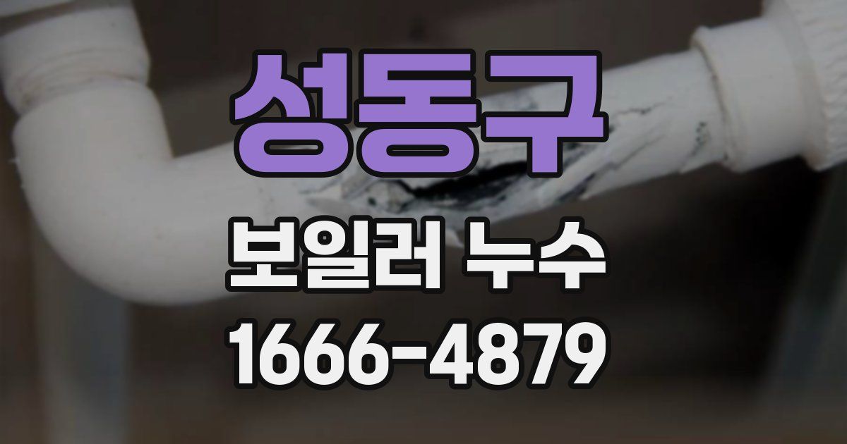 성동구 보일러 누수