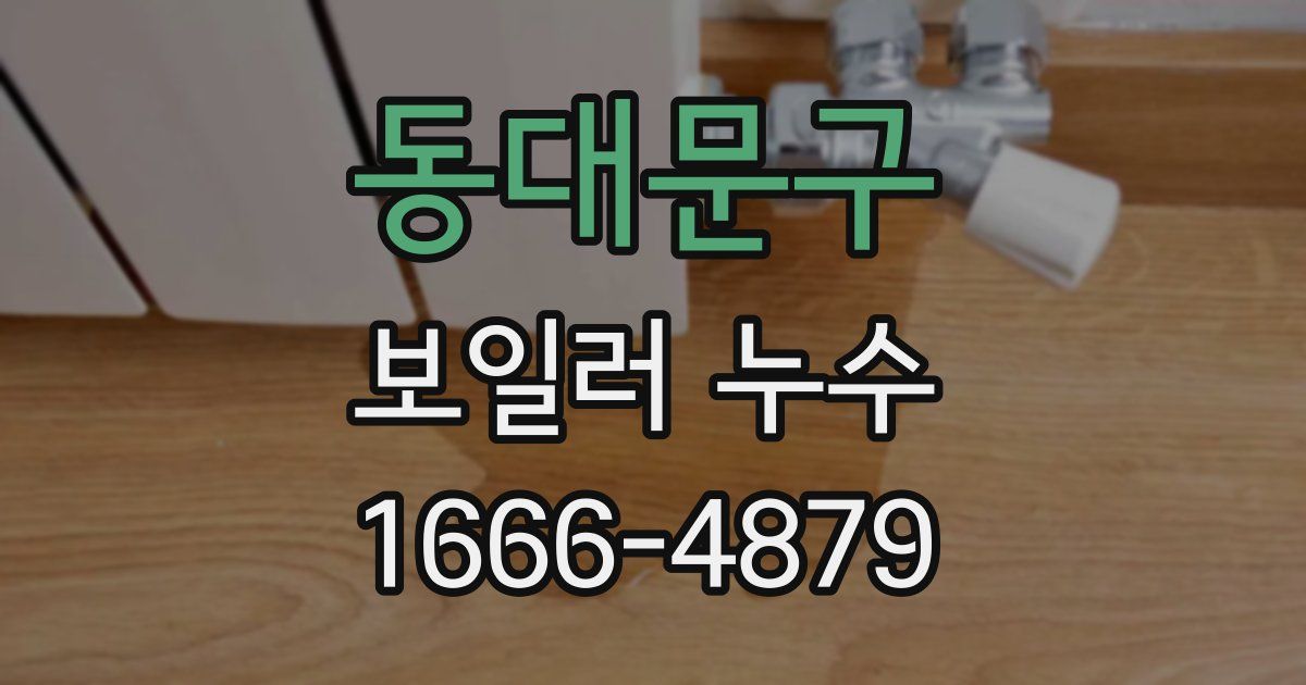 동대문구 보일러 누수