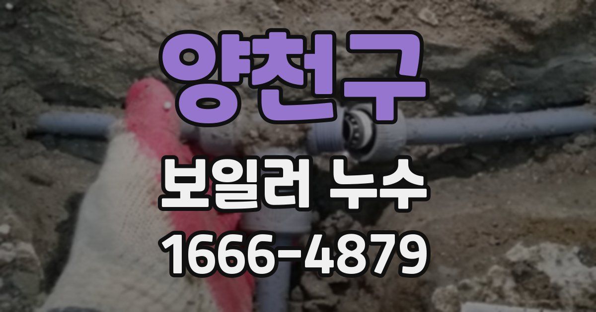 양천구 보일러 누수