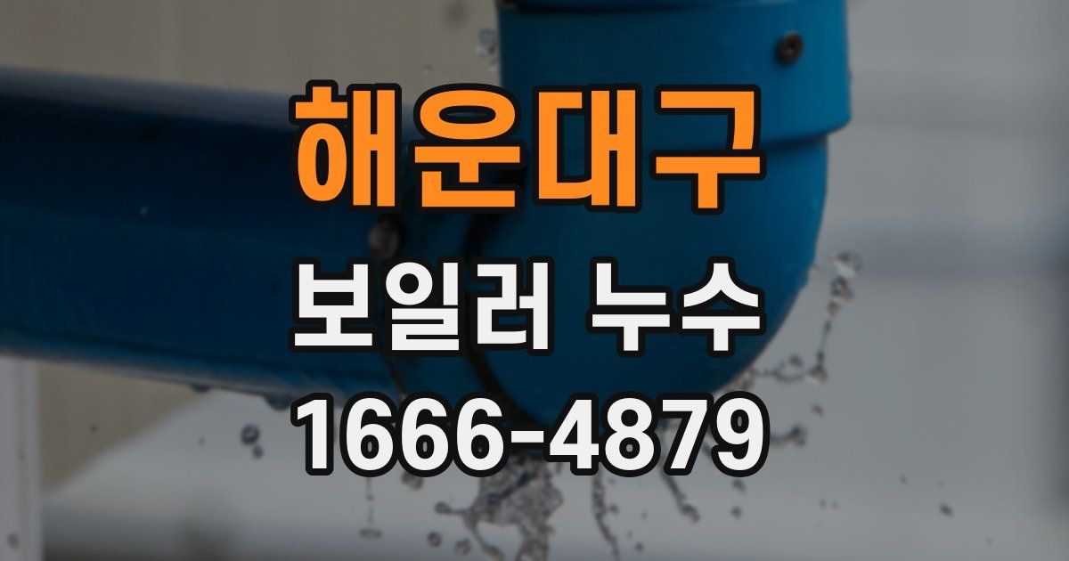 해운대구 보일러 누수