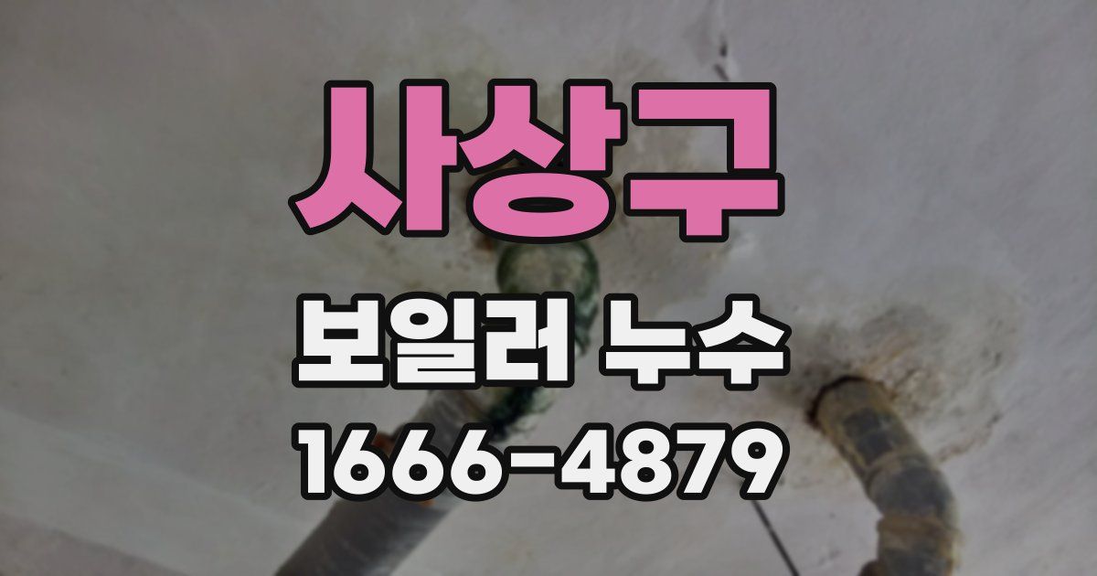 사상구 보일러 누수