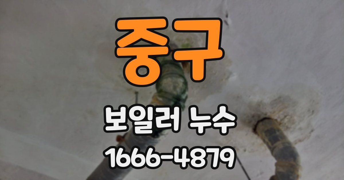 중구 보일러 누수