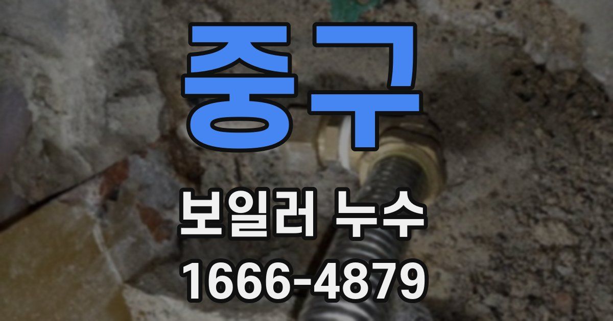 중구 보일러 누수