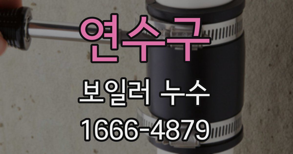 연수구 보일러 누수
