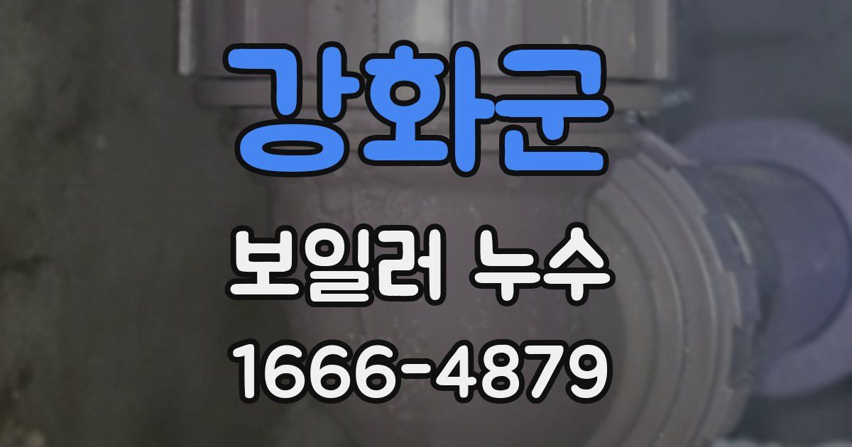 강화군 보일러 누수