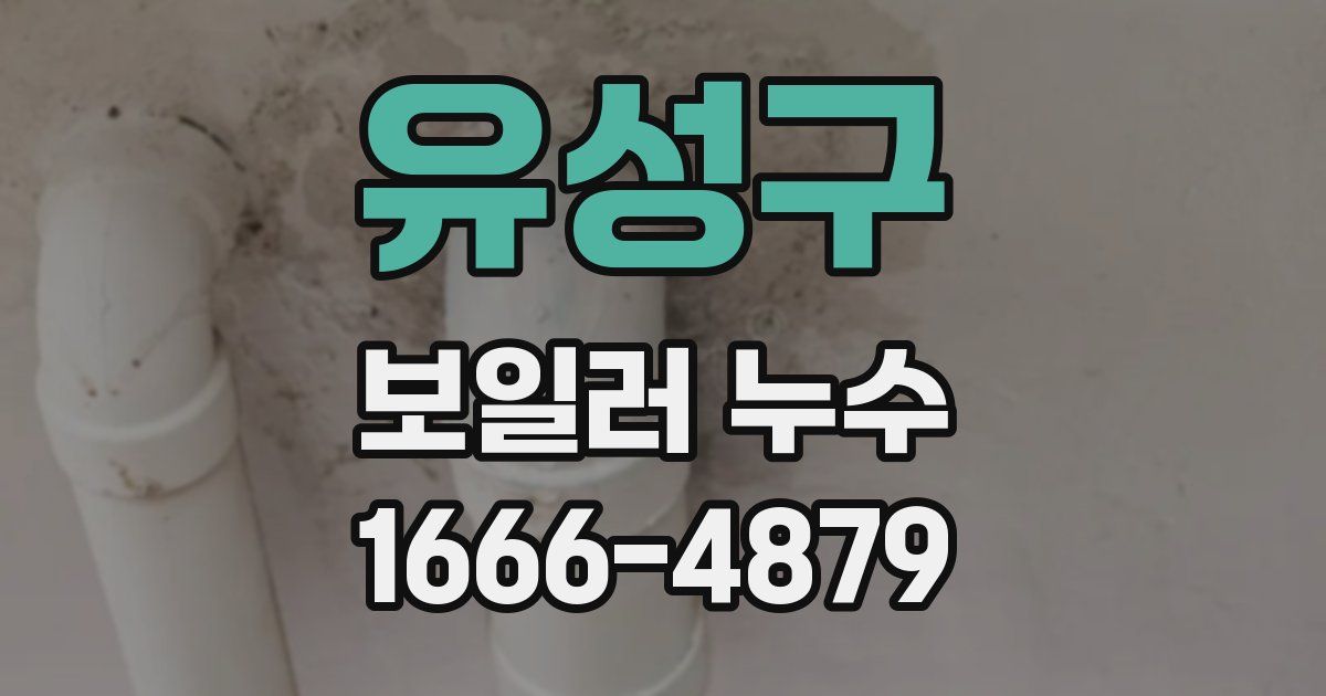 유성구 보일러 누수