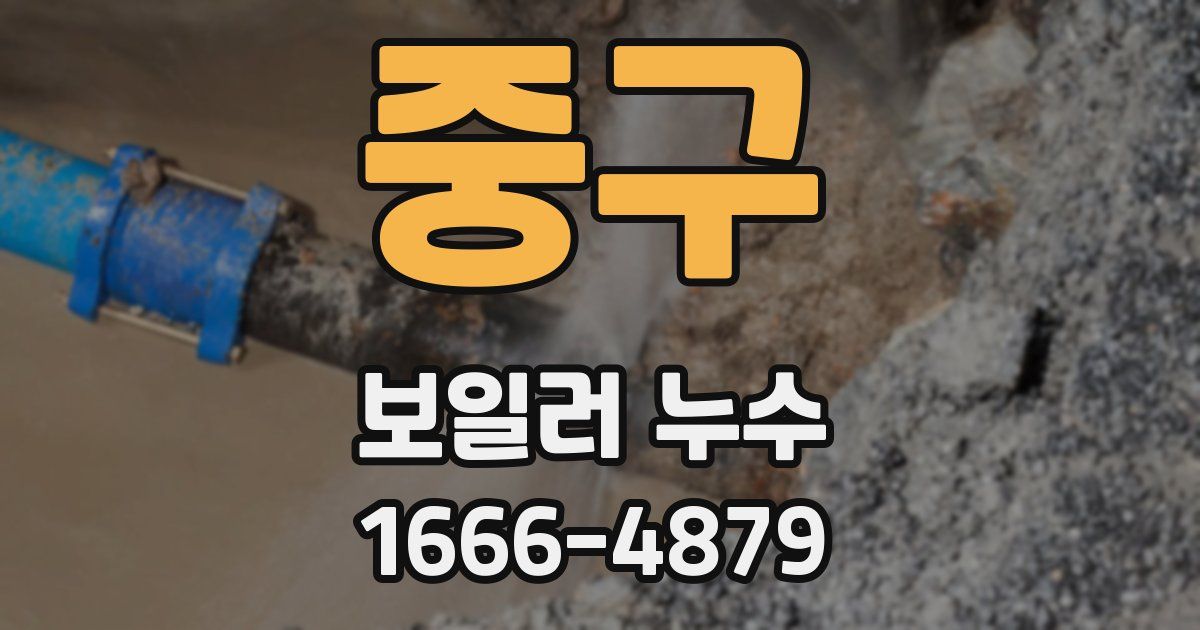 중구 보일러 누수