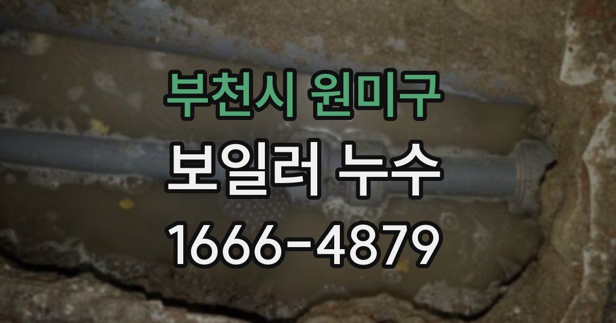 부천시 원미구 보일러 누수