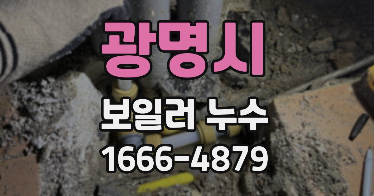 광명시 보일러 누수