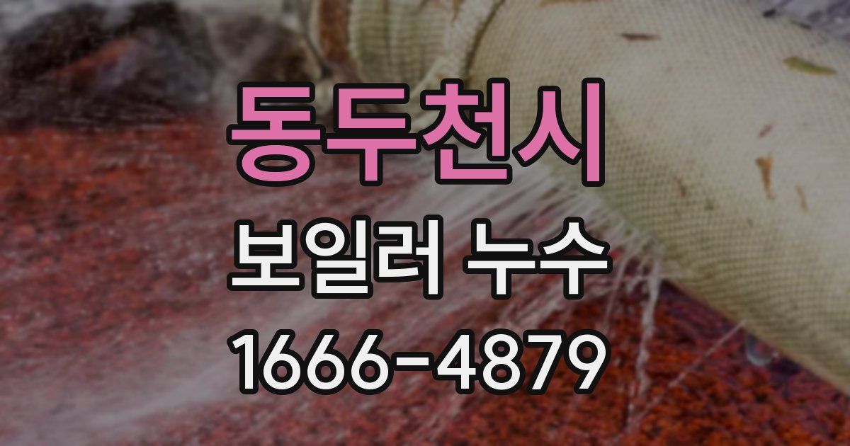 동두천시 보일러 누수