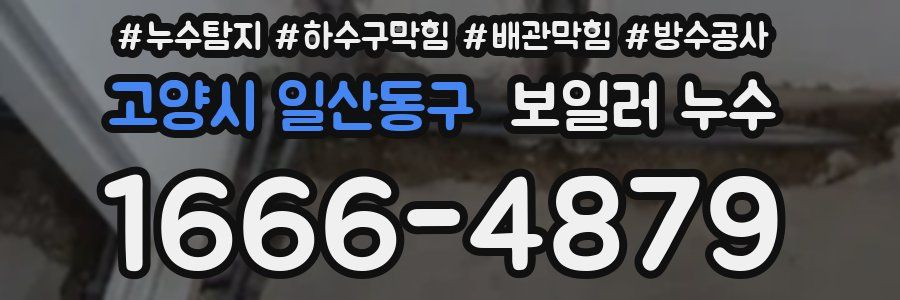 고양시 일산동구 보일러 누수
