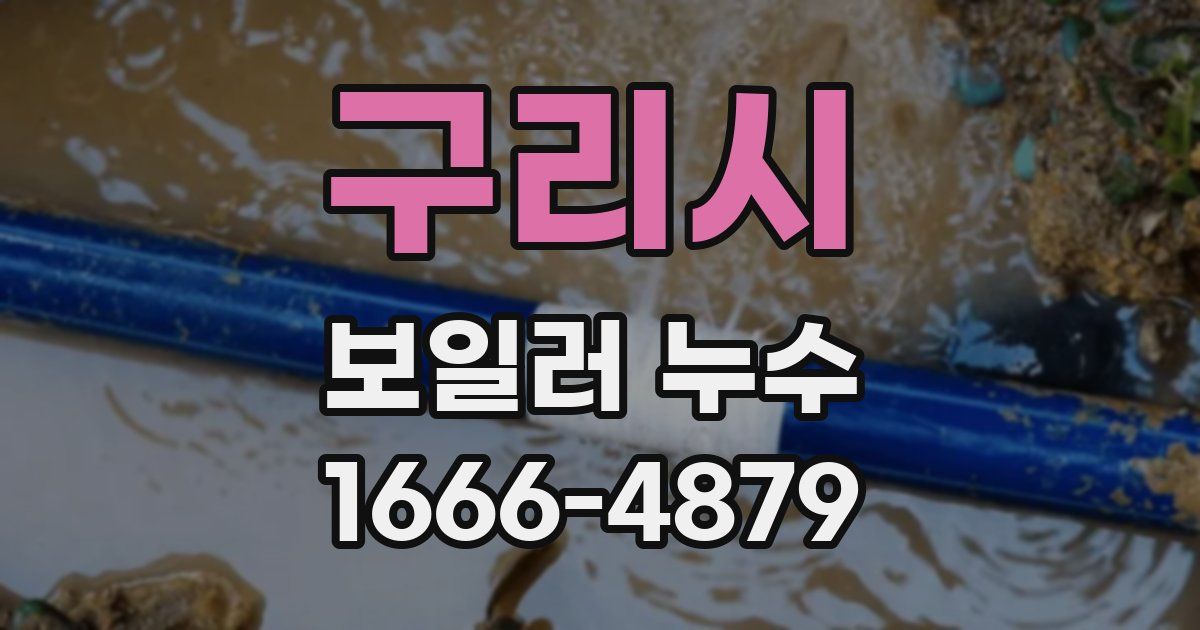 구리시 보일러 누수