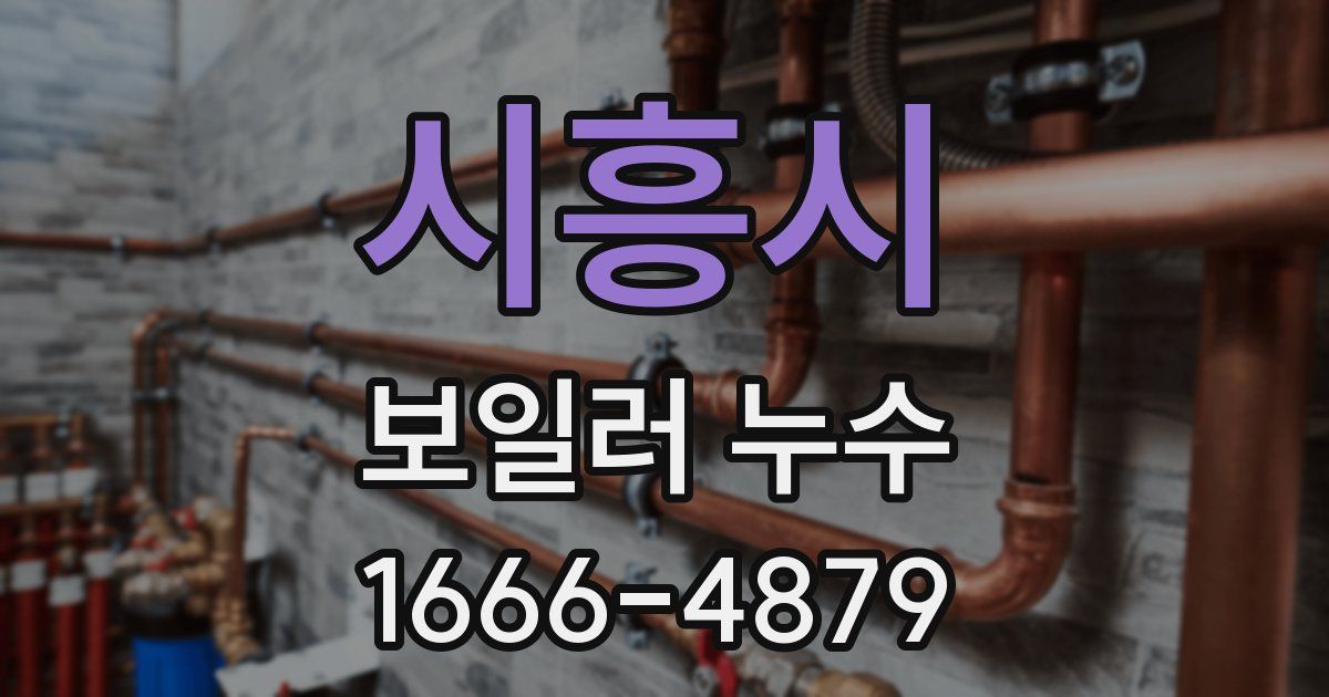 시흥시 보일러 누수