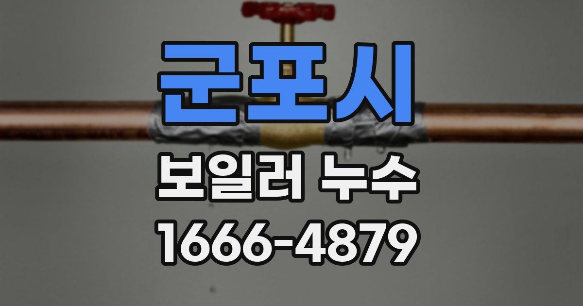 군포시 보일러 누수