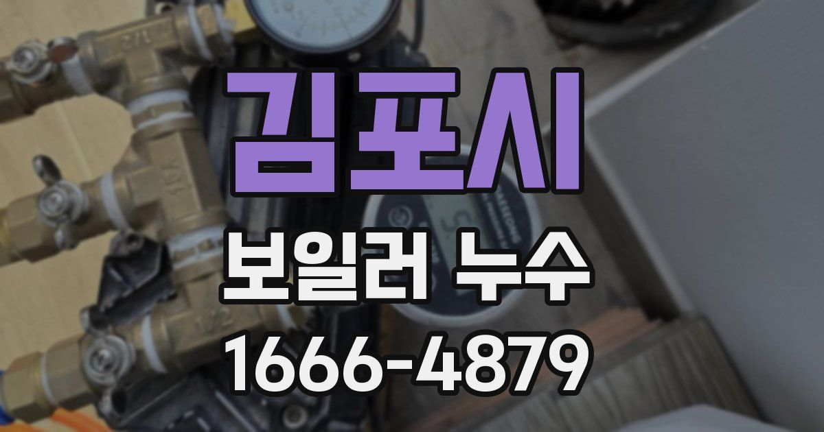 김포시 보일러 누수