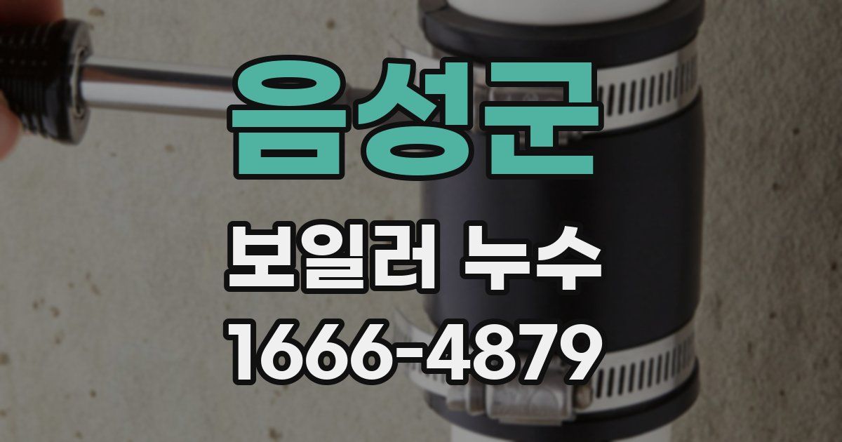 음성군 보일러 누수