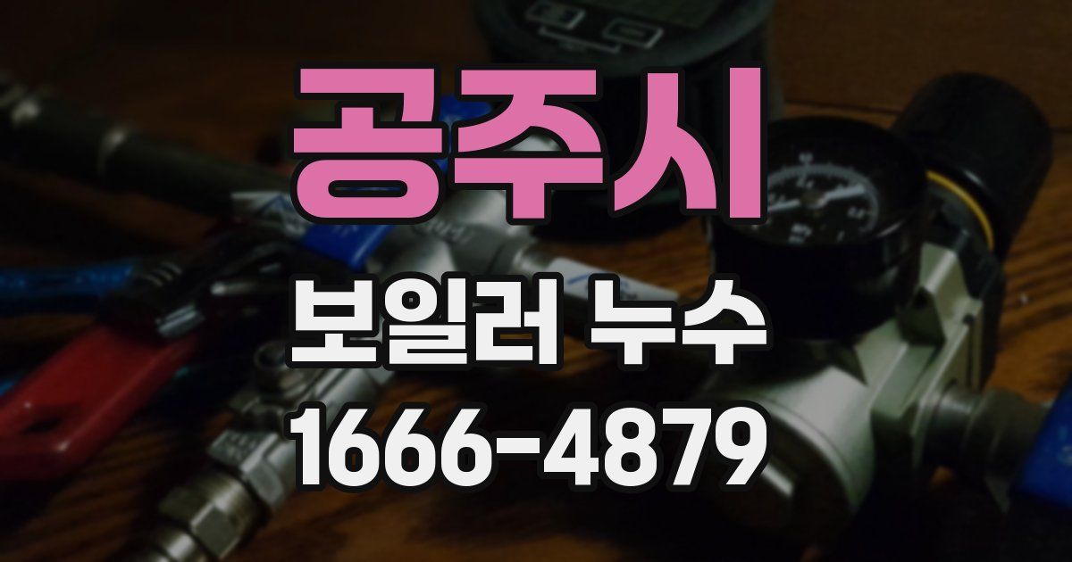 공주시 보일러 누수