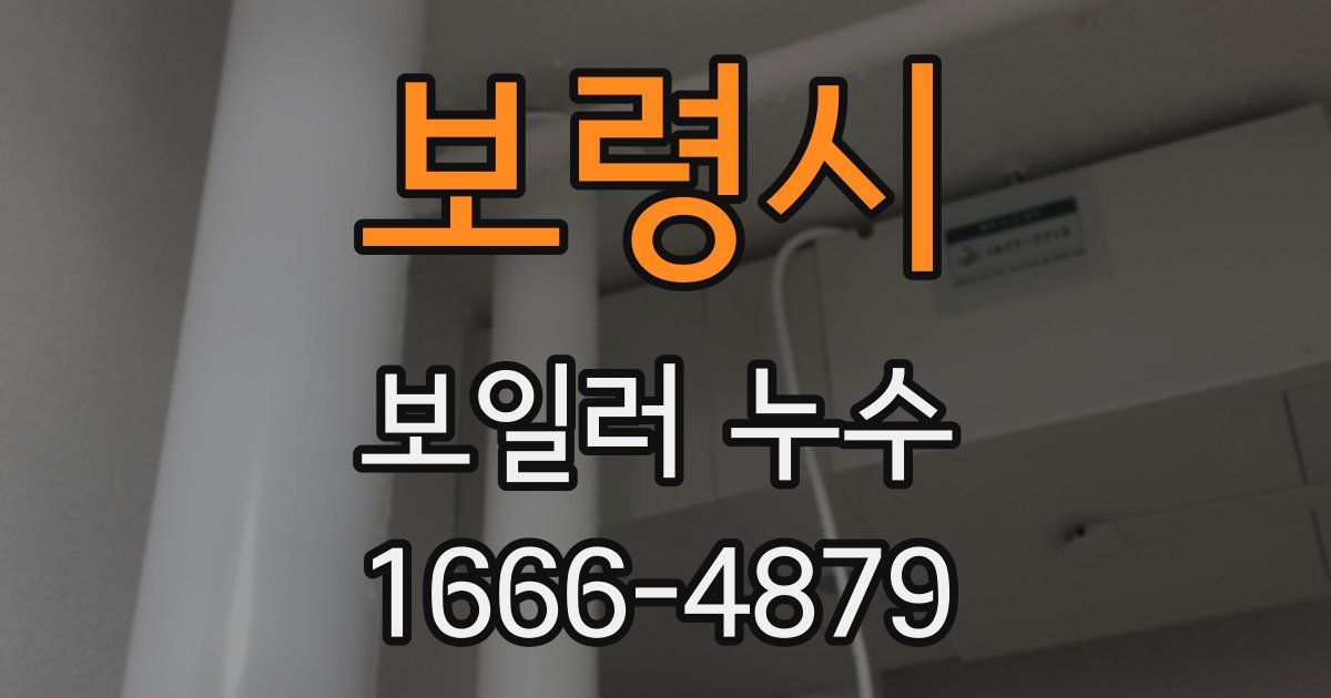 보령시 보일러 누수
