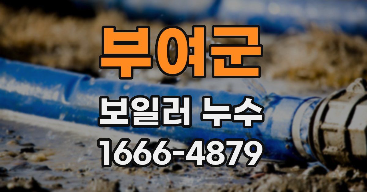부여군 보일러 누수