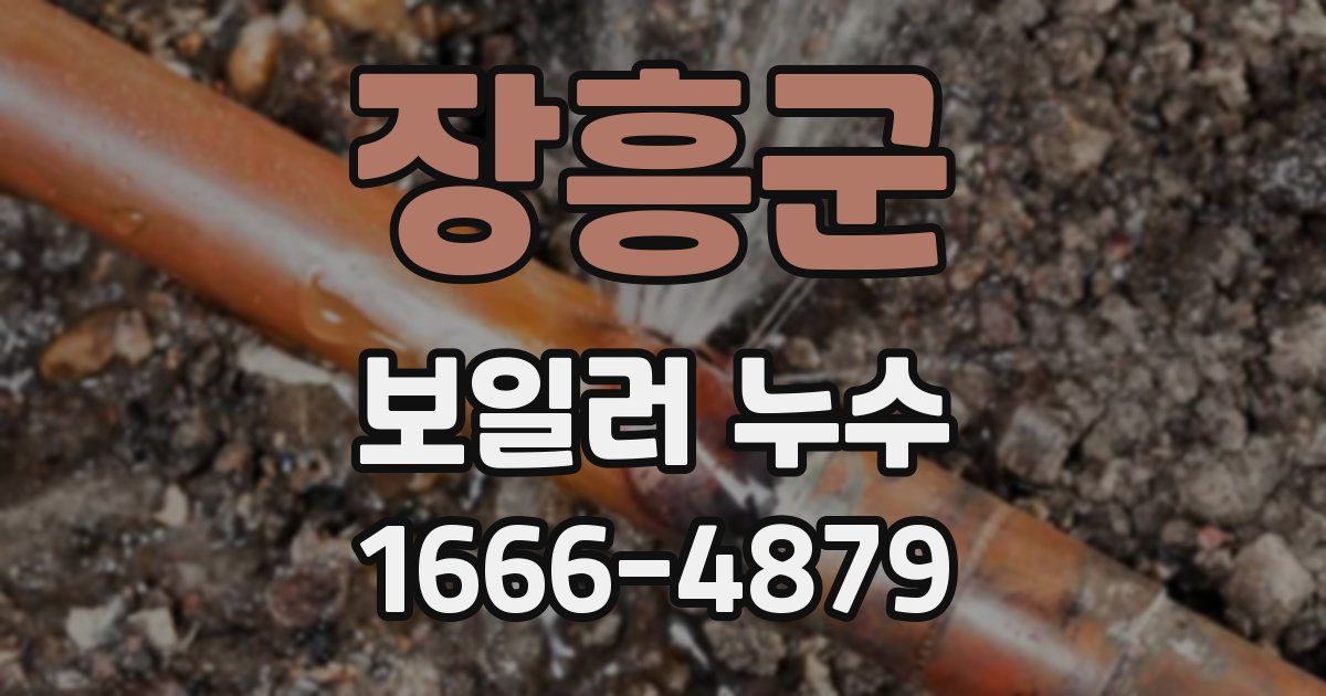 장흥군 보일러 누수