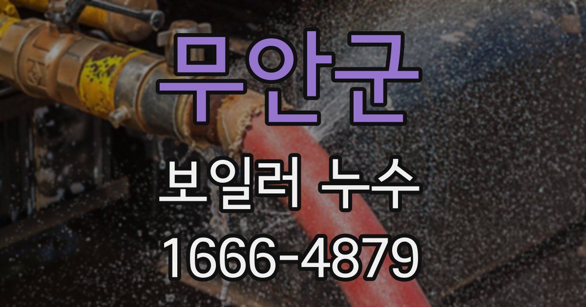무안군 보일러 누수