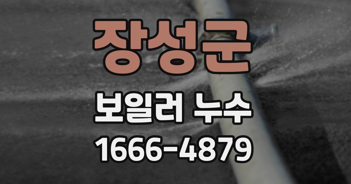 장성군 보일러 누수