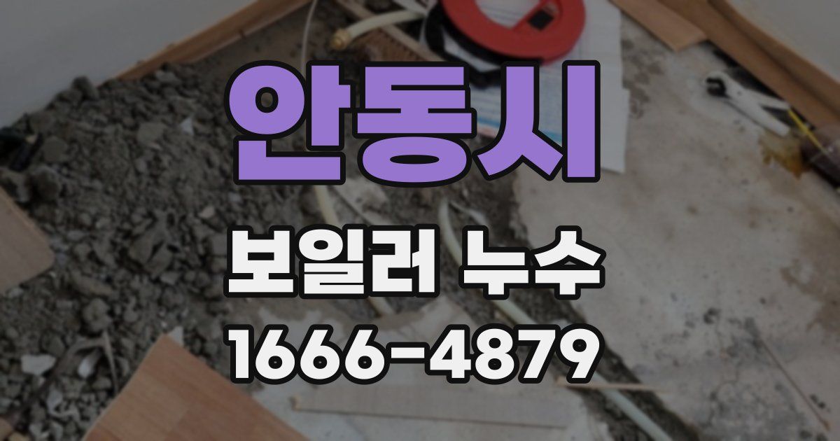 안동시 보일러 누수