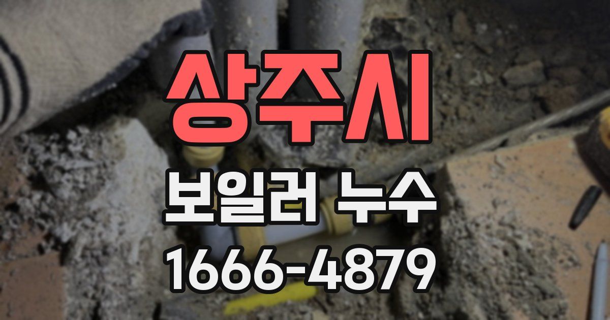 상주시 보일러 누수