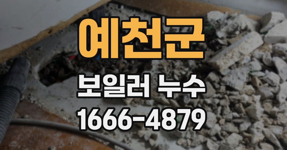 예천군 보일러 누수