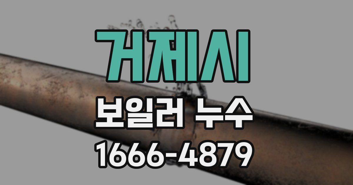 거제시 보일러 누수