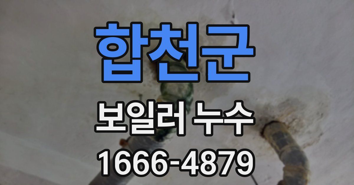 합천군 보일러 누수
