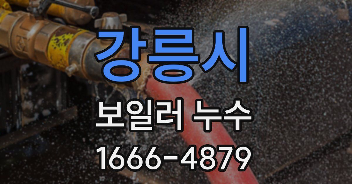 강릉시 보일러 누수