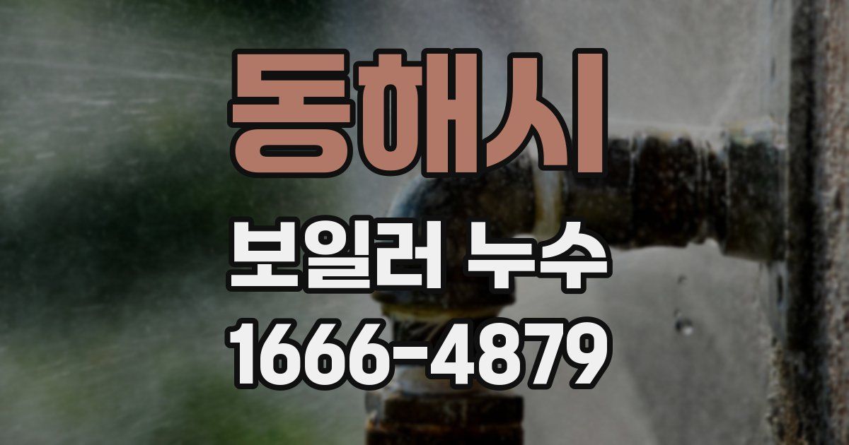 동해시 보일러 누수