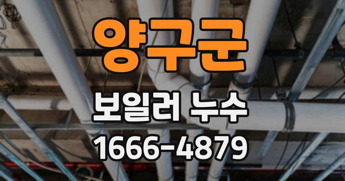 양구군 보일러 누수