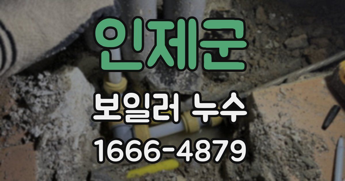 인제군 보일러 누수