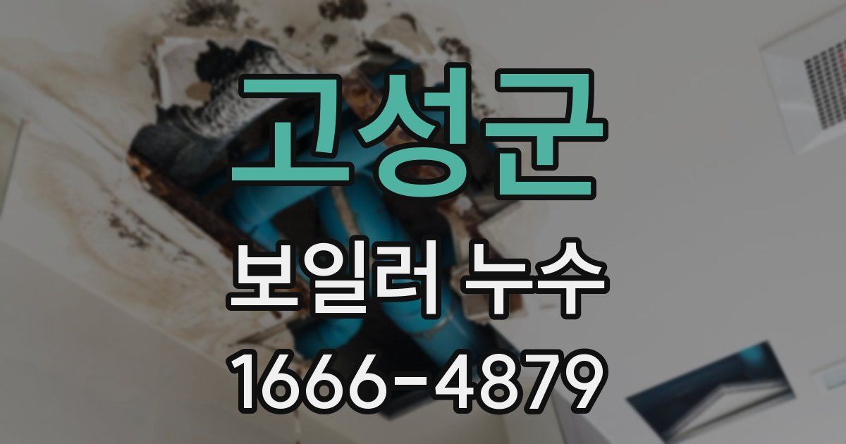 고성군 보일러 누수