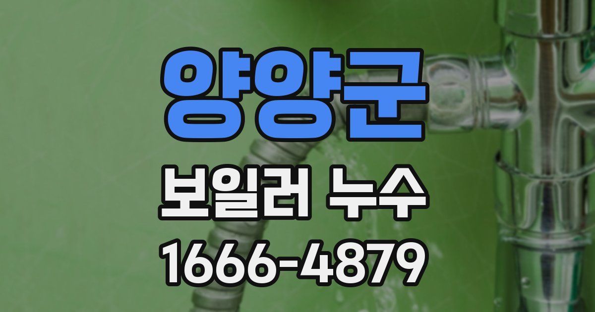 양양군 보일러 누수
