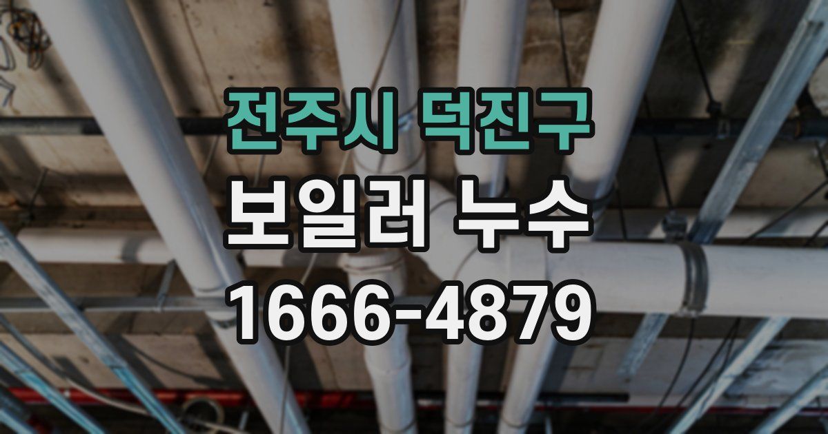 전주시 덕진구 보일러 누수