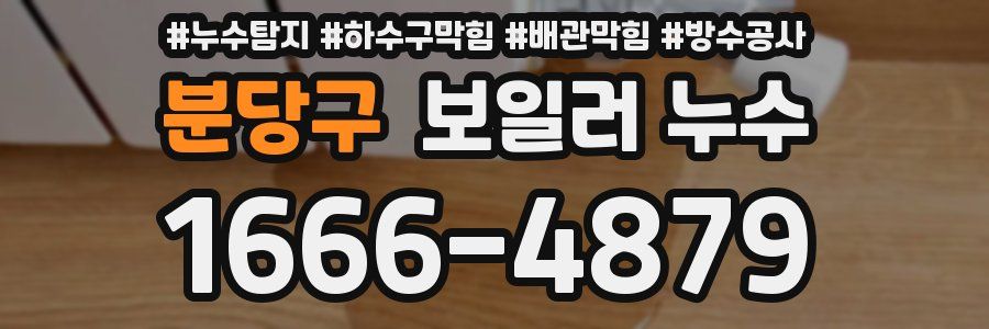 분당구 보일러 누수