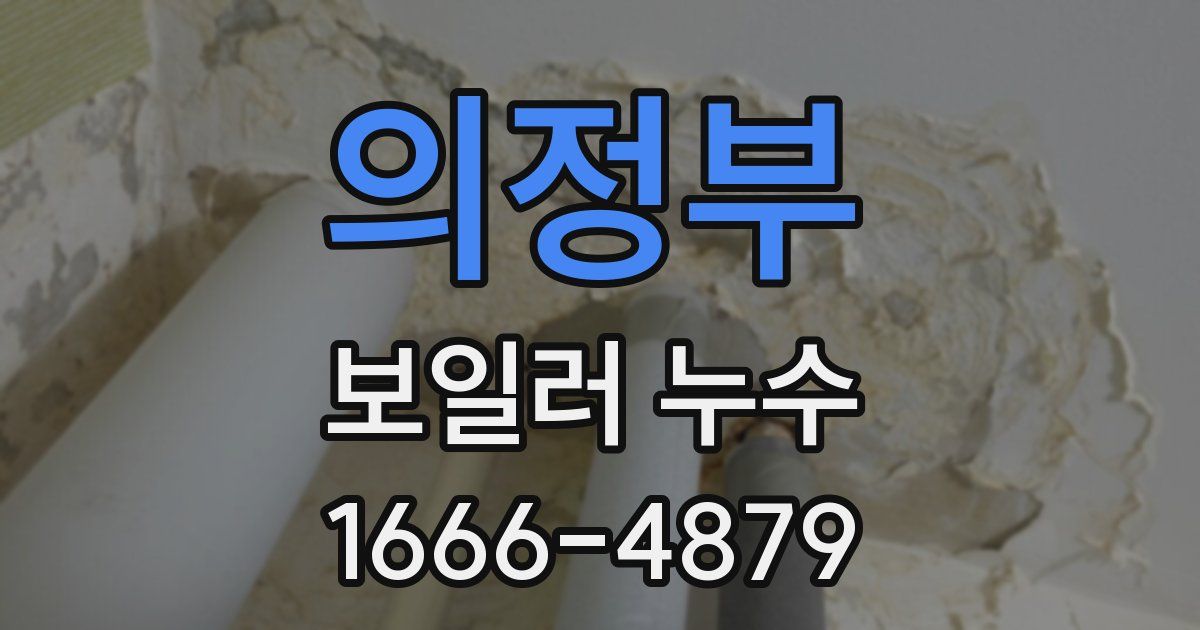 의정부 보일러 누수