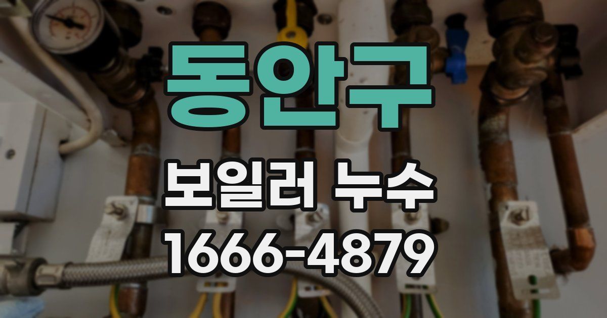 동안구 보일러 누수