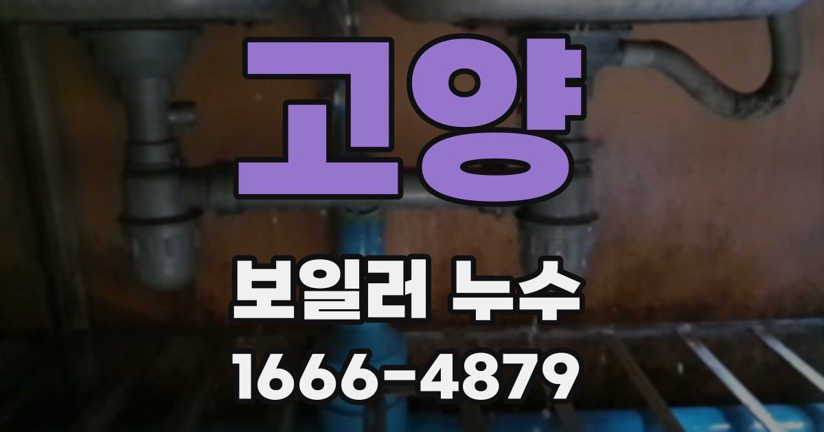 고양 보일러 누수