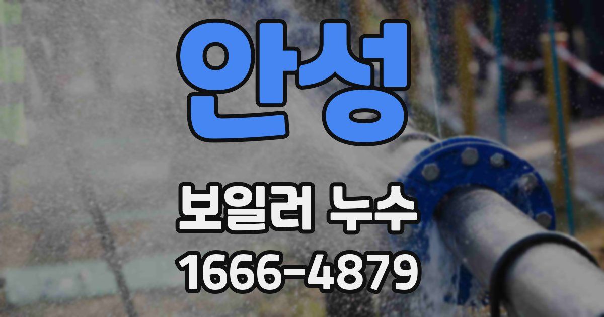 안성 보일러 누수