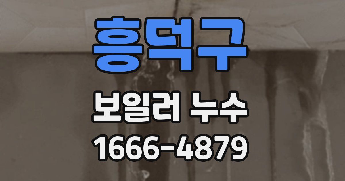 흥덕구 보일러 누수