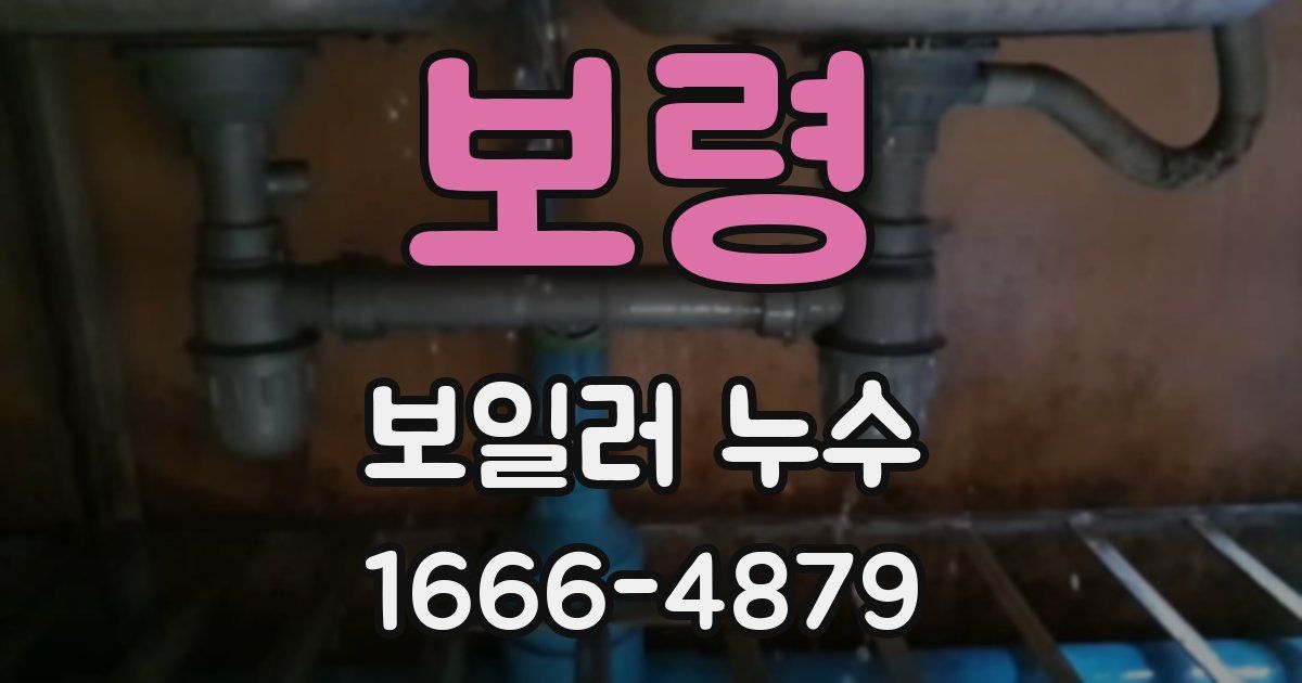보령 보일러 누수